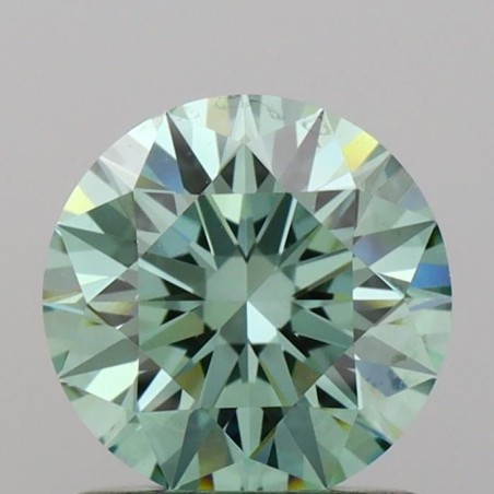 Diament laboratoryjny o barwie fantazyjnej szlif okrągły, 1.07ct, VVS2, Fancy Vivid Green, IGI LG719571374